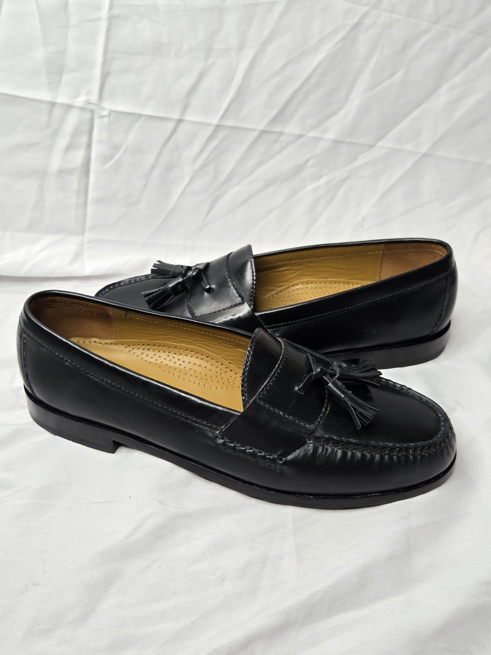 Cole Haan Pinch Tassel Loafers Men's 11 D Black Leather Dress Shoes 03506